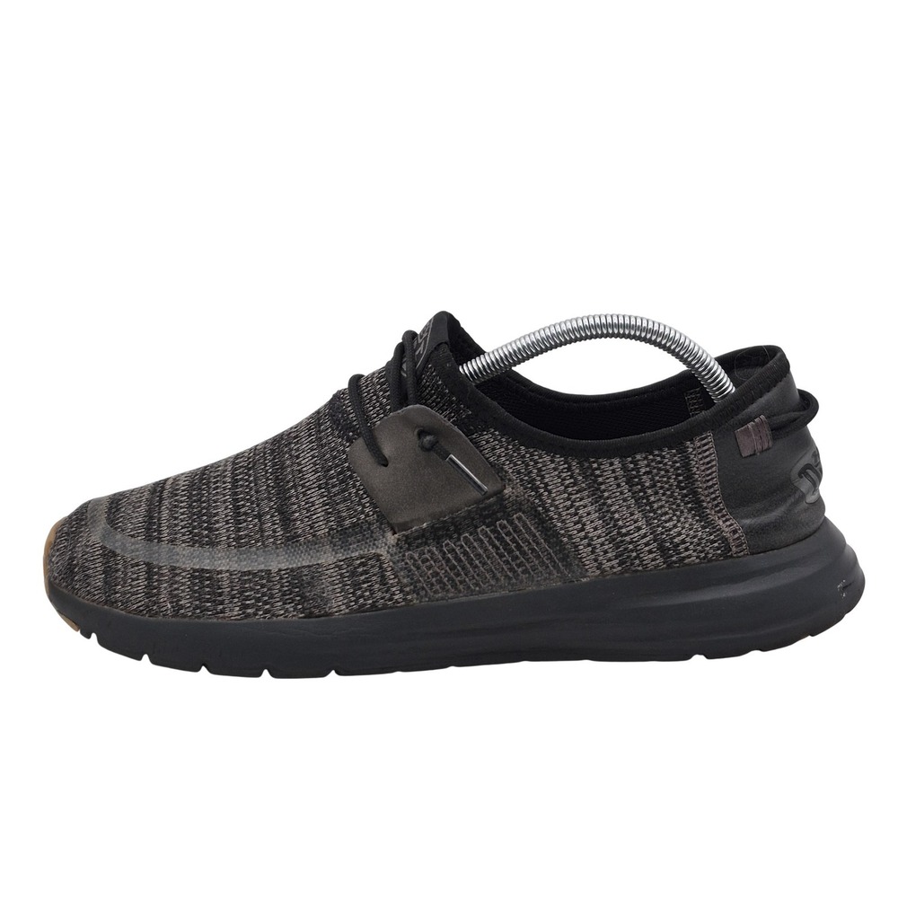 Hey Dude Shoes Mens Size 10 Gray Move Knit Casual‎ Comfort Low Top Sneakers
